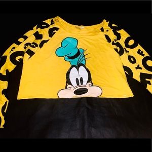 Goofy cartoon crop top